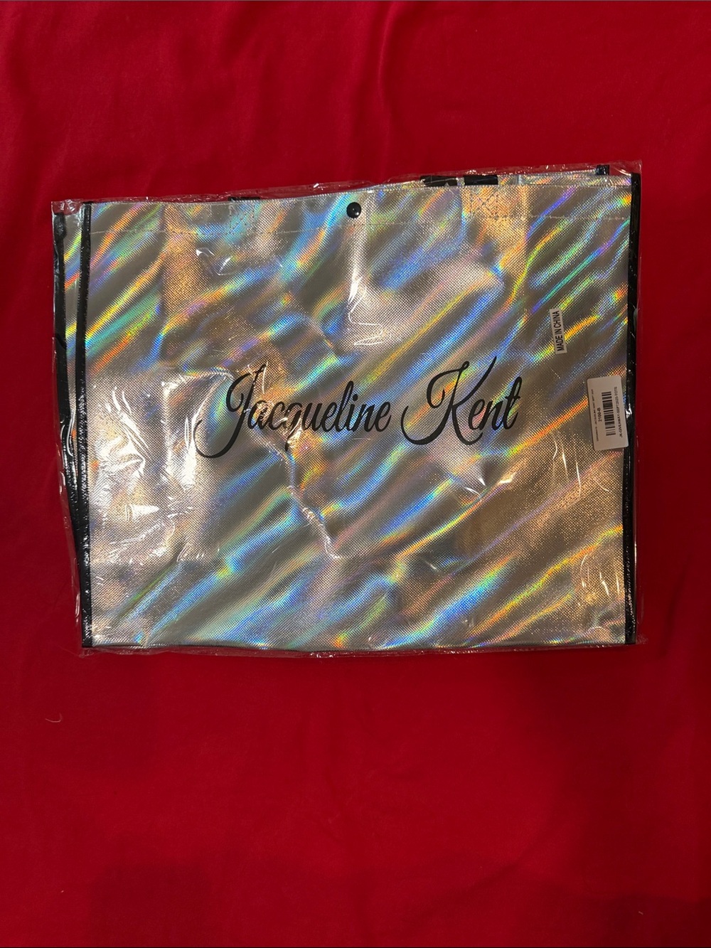 Jacqueline Kent Holographic Tote Bag - Silver